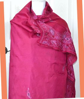 Silk vintage long stole