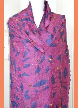 Silk vintage long stole