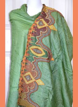 Silk vintage long stole