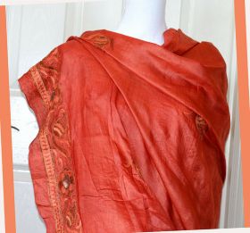 Silk vintage long stole