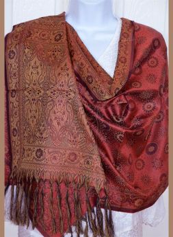 Varanasi Silk Paisley Stole Wrap