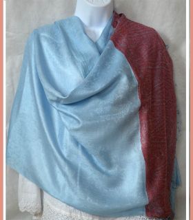 Paisley Pashmina Silk Blend Shawl Wrap