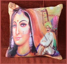  Yellow Silk Polyester Digital Printing Pillow Cover