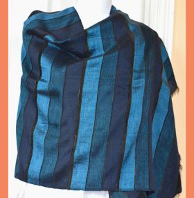 Moroccan cactus silk stole wrap