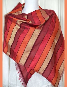 Moroccan cactus silk stole wrap