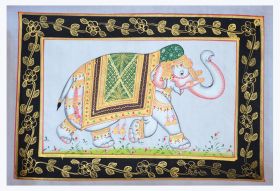 Decorated Elephant Miniature Painting