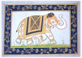 Decorated Elephant Miniature Painting