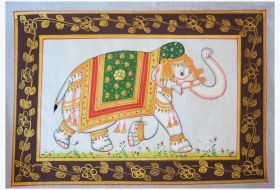 Decorated Elephant Miniature Painting