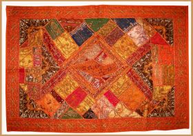 Sequin Bead Work Hand Embroidered Wall Tapestry