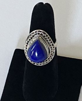 Artisan Created Hand Crafted Lapis Lazuli Sterling Silver Ring