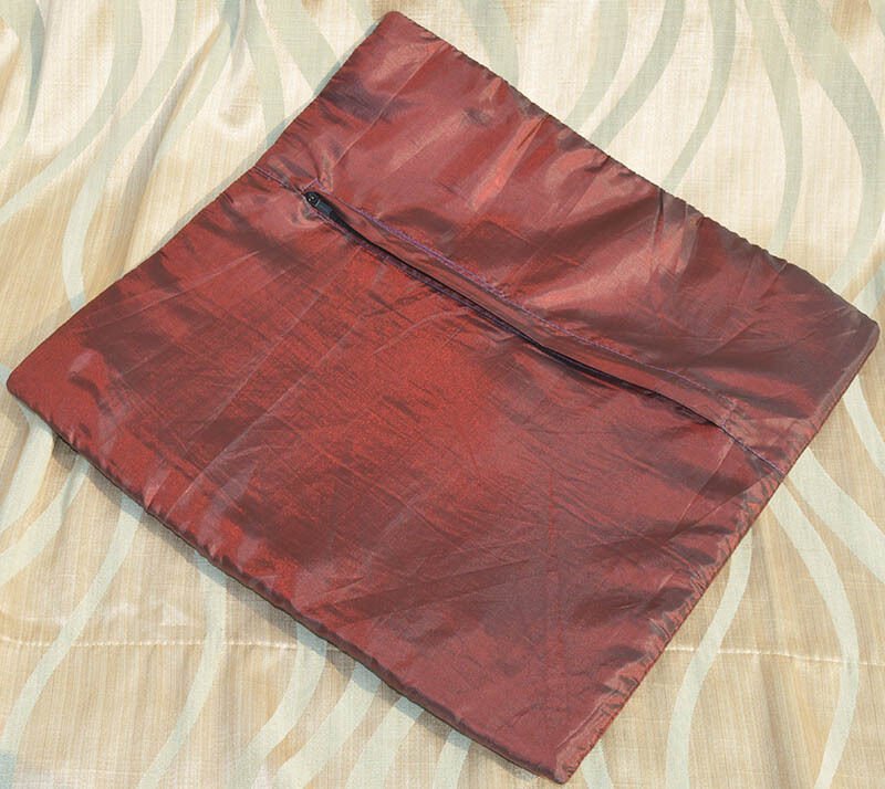 Set of 2 Purple Silk Pillow Cover - Image 5