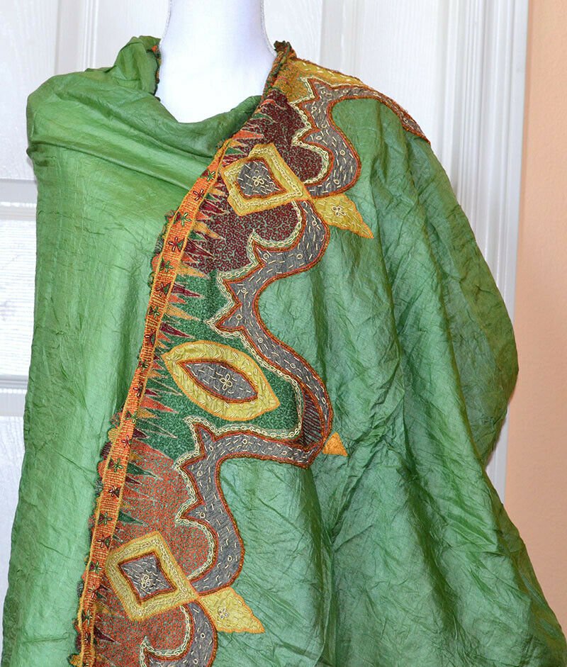 Silk vintage long stole - Image 3