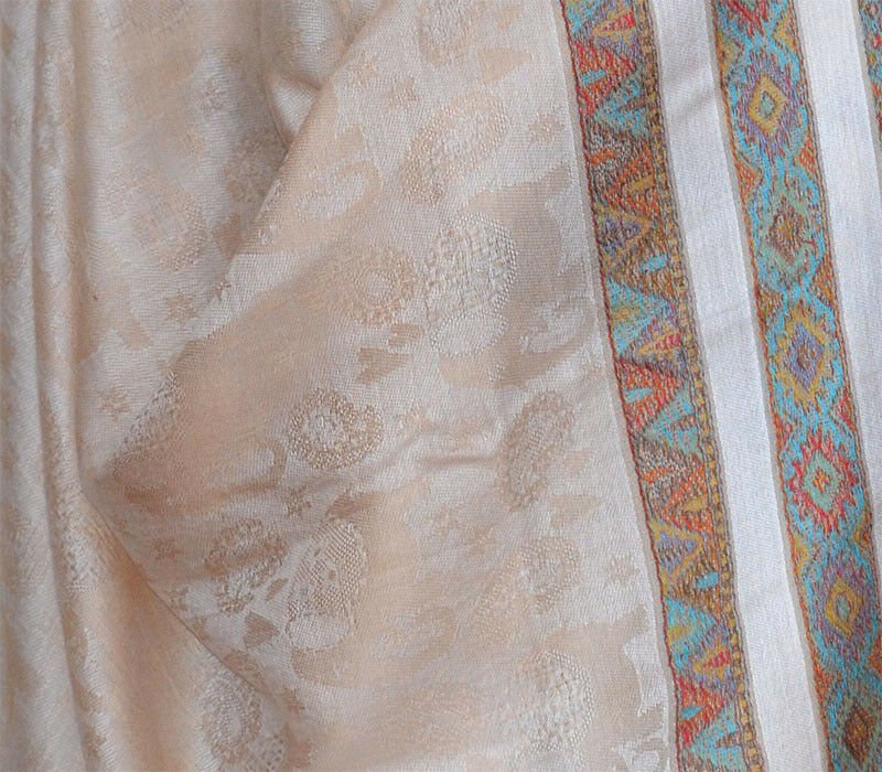 Paisley Pashmina Silk Blend Shawl Wrap - Image 6