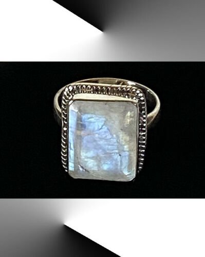Artisan Created Hand Crafted Moonstone Sterling Silver Ring - Image 6