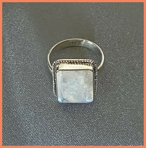 Artisan Created Hand Crafted Moonstone Sterling Silver Ring - Image 5