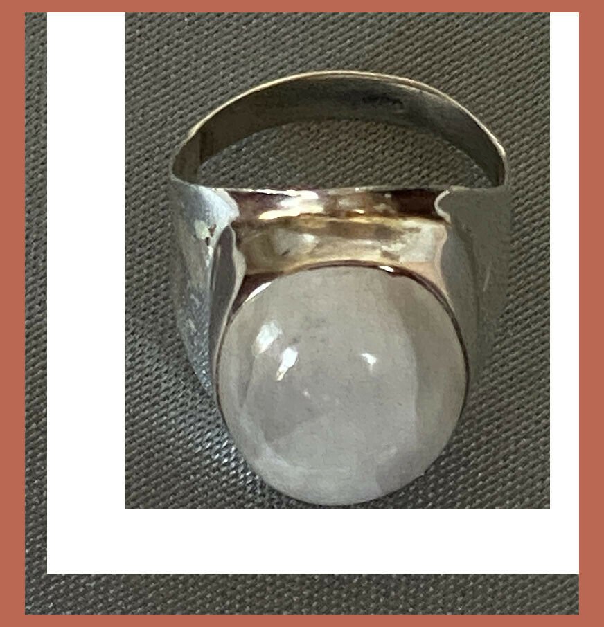Artisan Created Hand Crafted Moonstone Sterling Silver Ring - Image 5