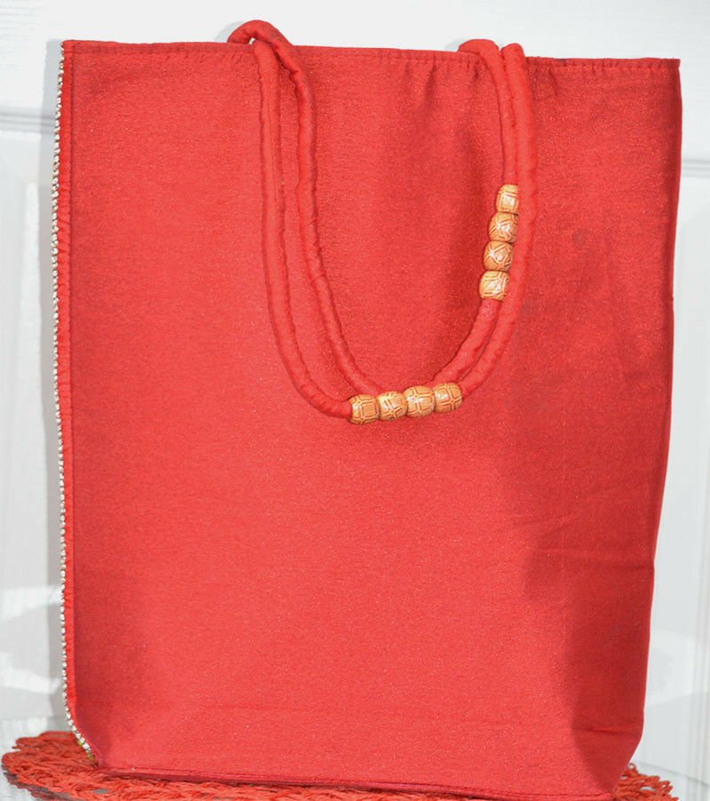Embroidered Elephant Paisley Tote, Shoulder Bag, Hand Bag - Image 4