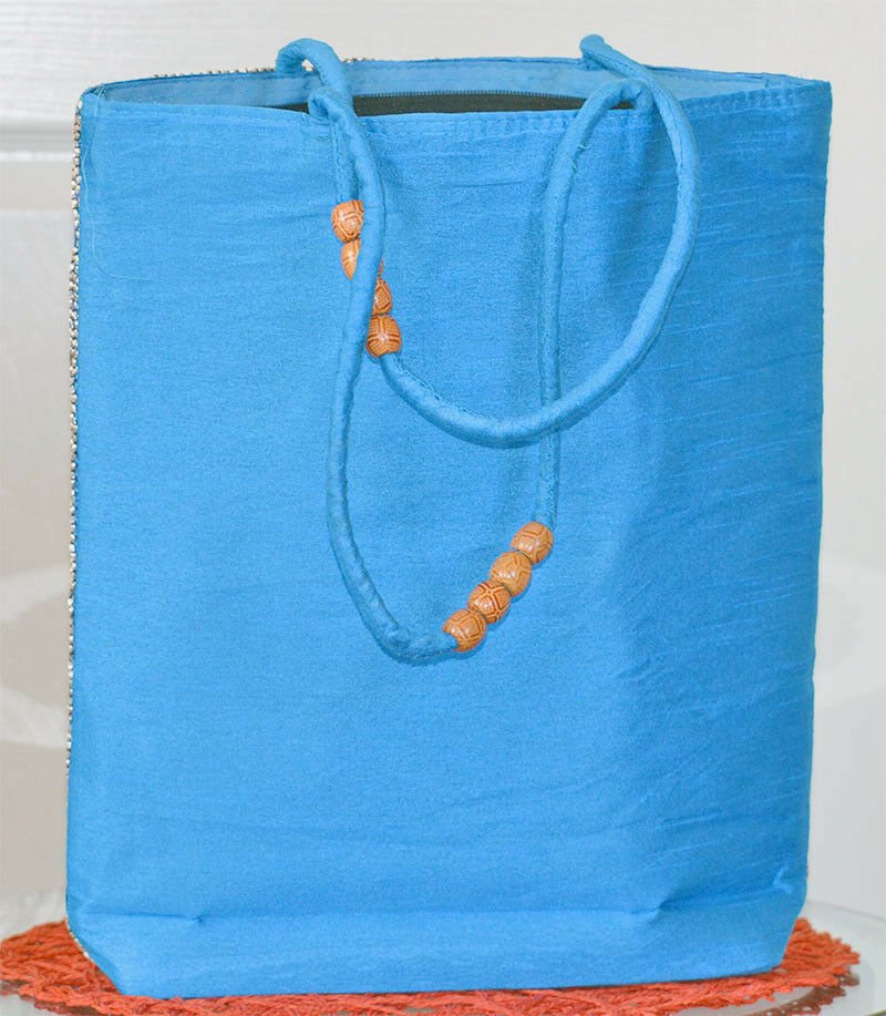 Embroidered Elephant Paisley Tote, Shoulder Bag, Hand Bag - Image 4