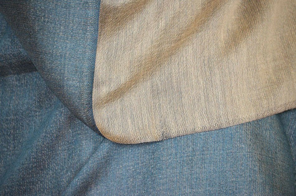 Handwoven Double Sided Silk Shawl Wrap - Image 4