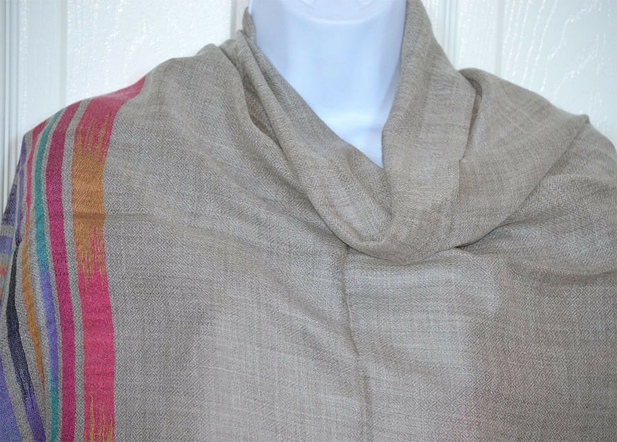 Handwoven Pashmina Cashmere Wool Shawl Wrap - Image 3
