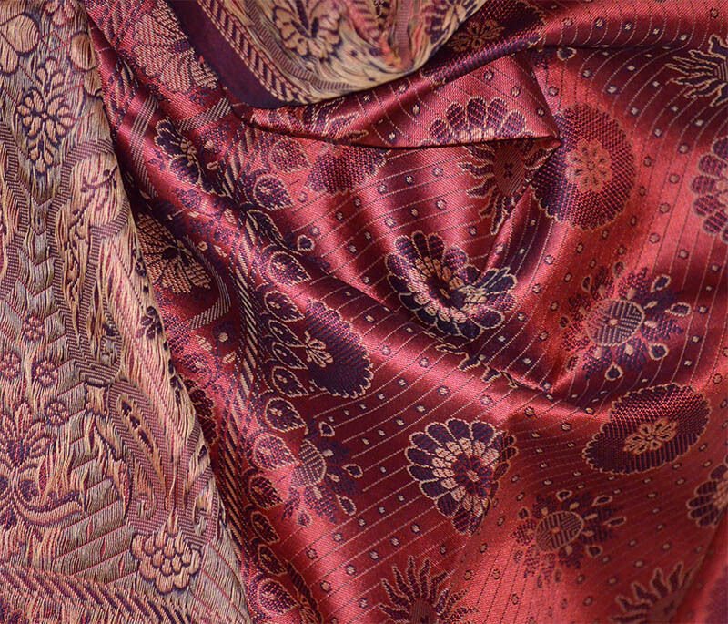 Varanasi Silk Paisley Stole Wrap - Image 3