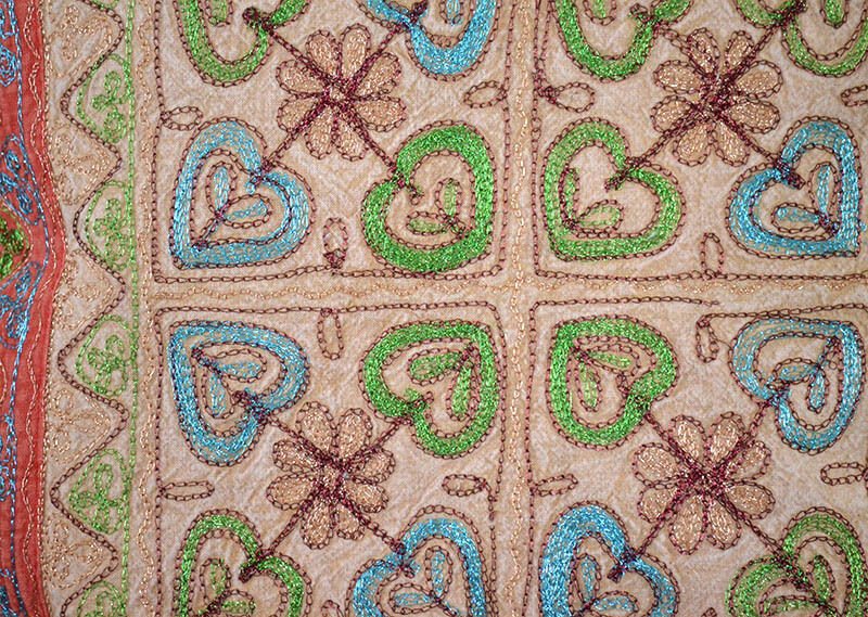 Stone Washed Cotton Embroidery Pillow Cover - Image 3