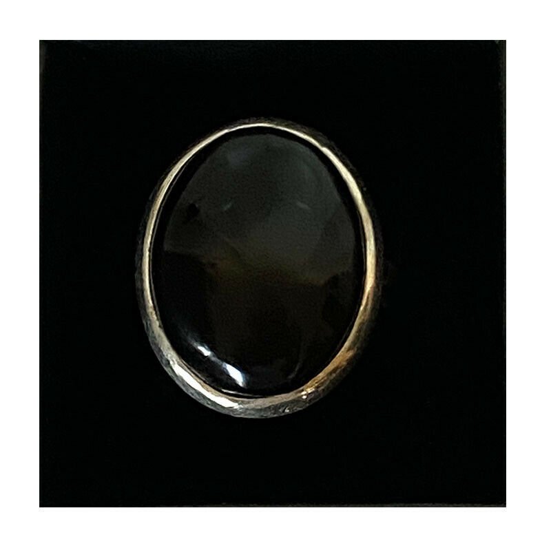 Artisan Created Hand Crafted Natural Black Onyx Sterling Silver Ring - Image 3