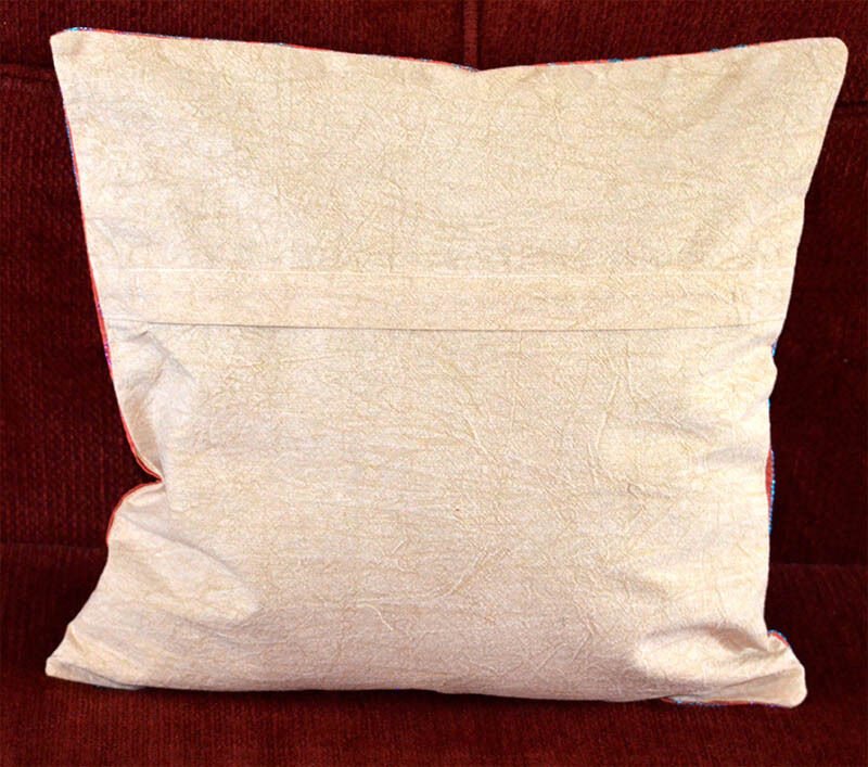 Stone Washed Cotton Embroidered Pillow Cover - Image 5