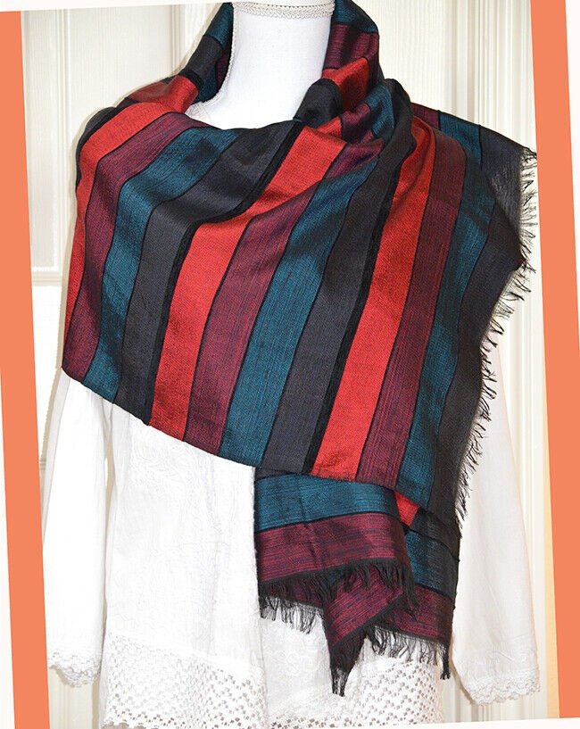 Moroccan silk stole wrap - Image 2