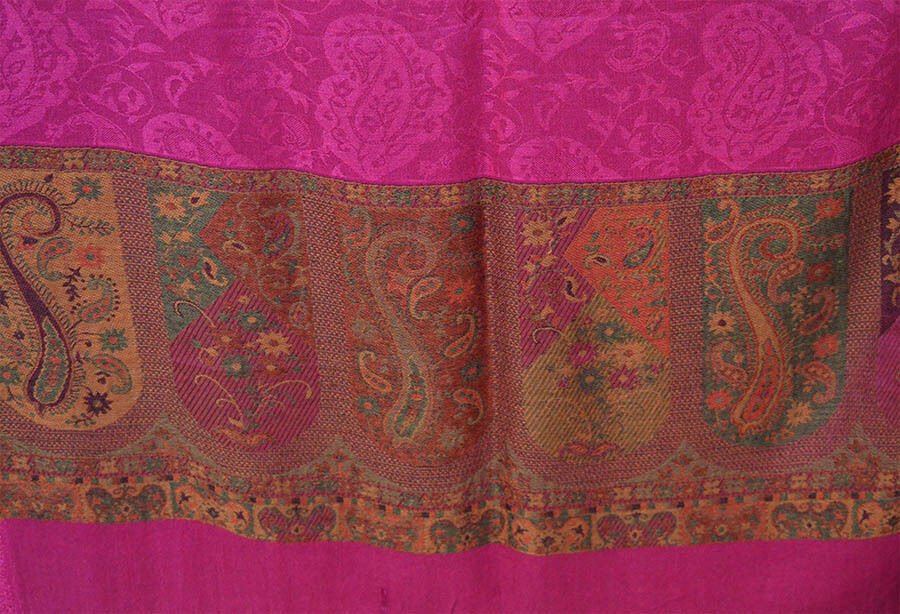 Paisley Pashmina Silk Blend Shawl Wrap - Image 7