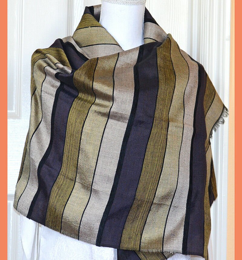 Moroccan cactus silk stole wrap