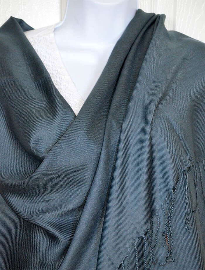 Plain Solid Shawl Wrap Stole - Image 2