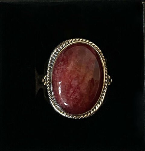 Artisan Created Hand Crafted Natural Agate Sterling Silver Ring - Image 4