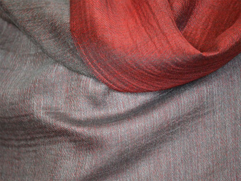 Handwoven Double Sided Silk Shawl Wrap - Image 4