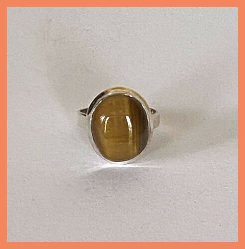 Artisan Created Hand Crafted Natural Tiger's Eye Sterling Silver - Image 3