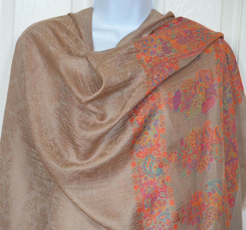 Handwoven Pashmina Cashmere Shawl Wrap - Image 3