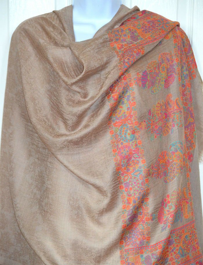 Handwoven Pashmina Cashmere Shawl Wrap - Image 7