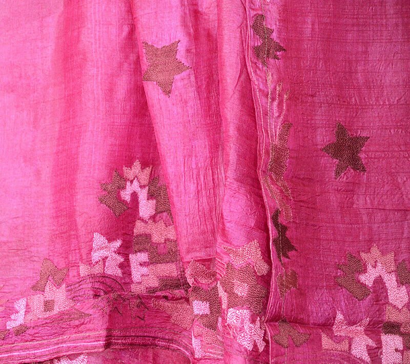 Silk vintage long stole - Image 5