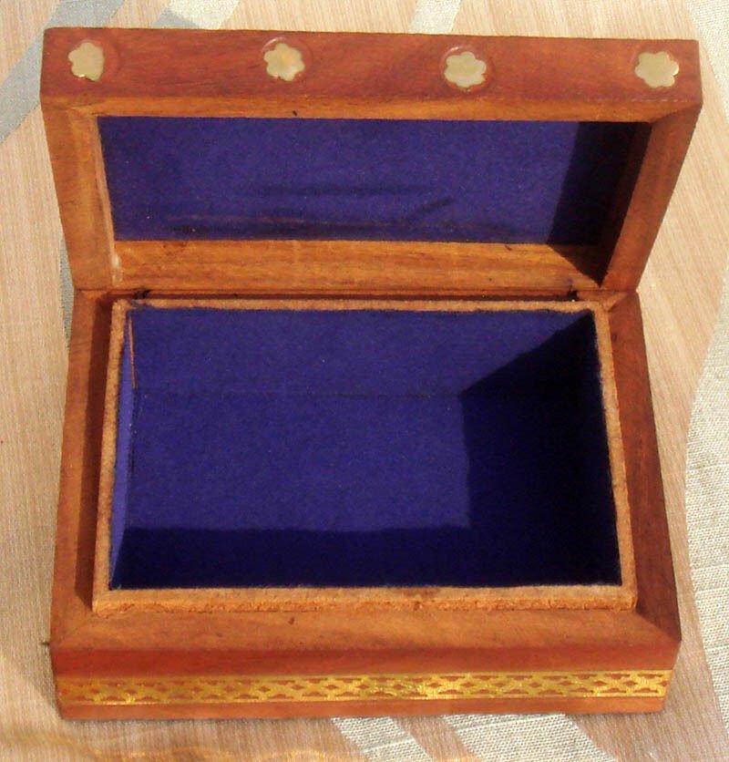 Wood Gemstone Painting Jewelry Box - Image 3