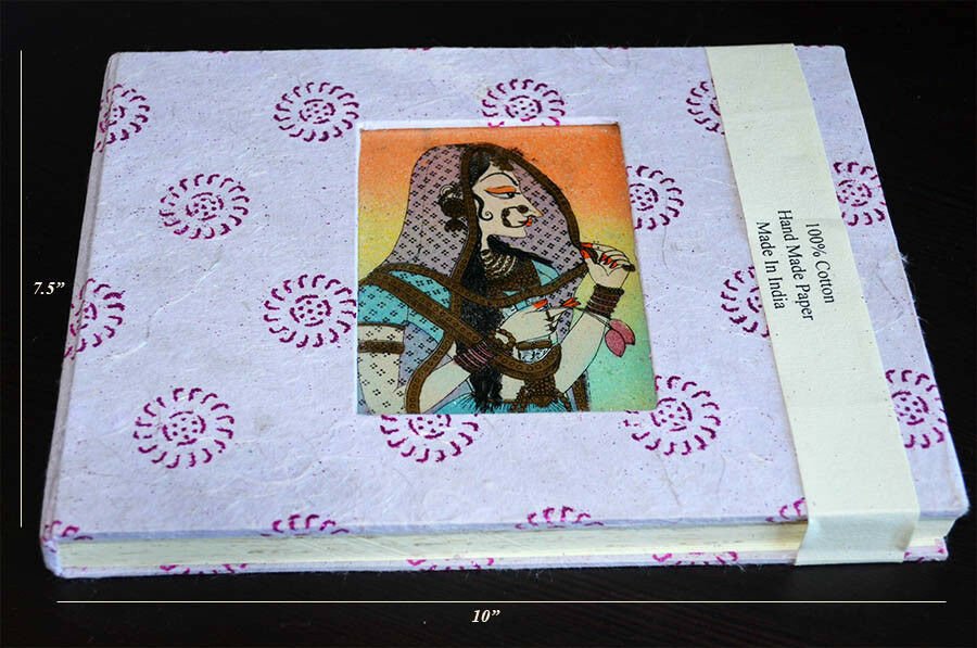 Recycled Paper Gemstone Painting Cover Journal Diary