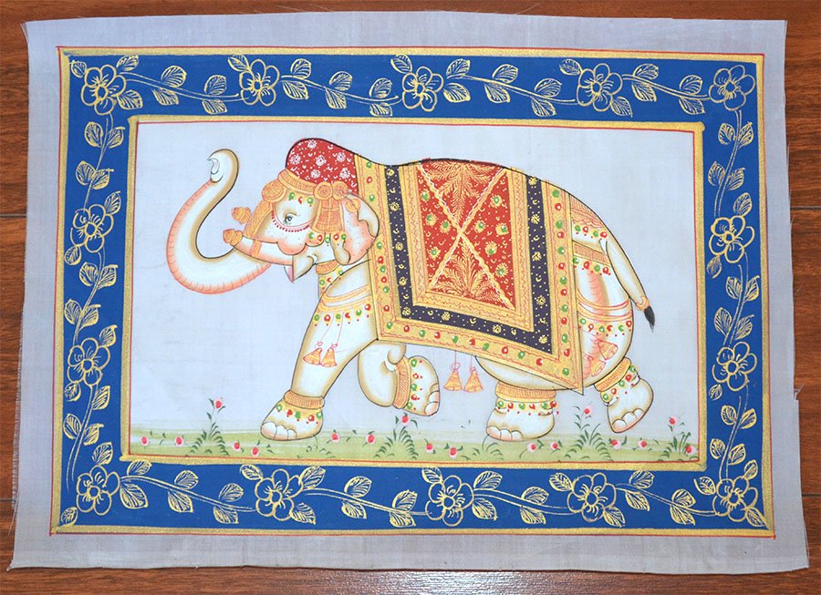 Decorated Elephant Miniature Painting - Image 4