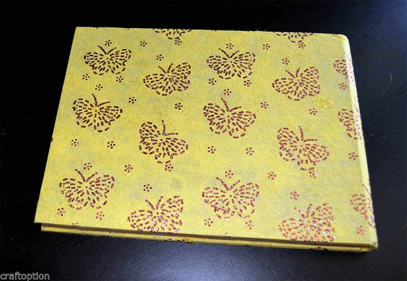 Handmade Recycled Paper Gemstone Painting Cover Journal Diary - Image 5