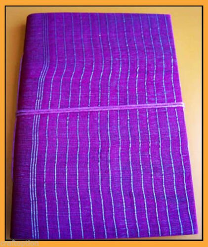 Purple Brocade Cover Handmade Paper Journal Diary - Image 3