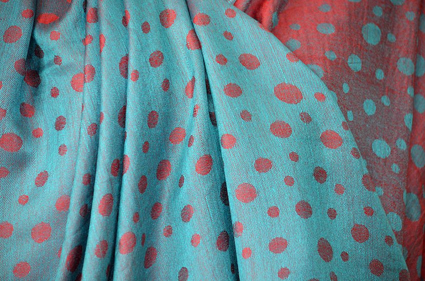 Silk Blend Double Sided Paisley Shawl Wrap - Image 3