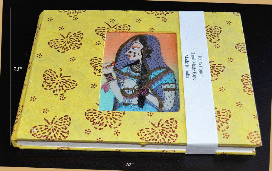 Recycled Paper Gemstone Painting Cover Journal Diary