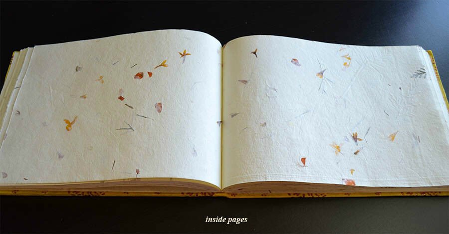 Gemstone Painting Cover Recycled Handmade Paper Journal Diary - Image 5