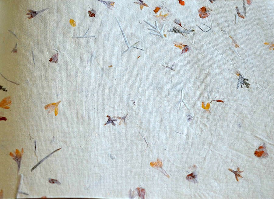 Gemstone Painting Cover Recycled Handmade Paper Journal Diary - Image 4